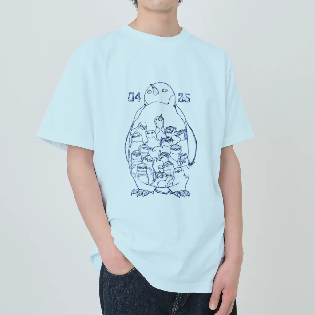 ヤママユ(ヤママユ・ペンギイナ)の0425-18 Penguins of the World- ヘビーウェイトTシャツ