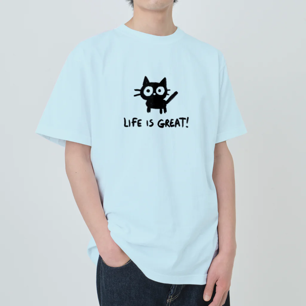 Super_BluemoonのLife is Great !　素晴らしき人生2 ヘビーウェイトTシャツ