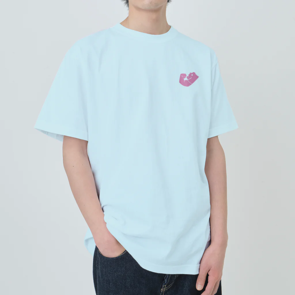 kyobear🐻のkyobear be pink Heavyweight T-Shirt
