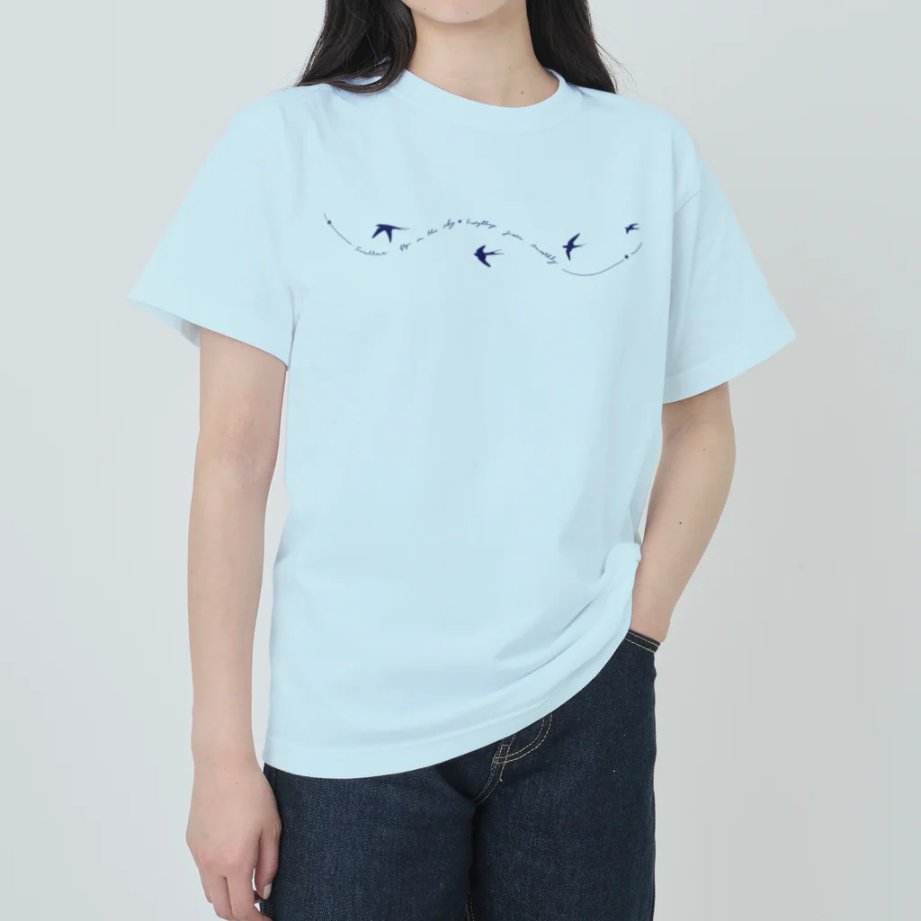 kiki25のツバメ swallows ヘビーウェイトTシャツ