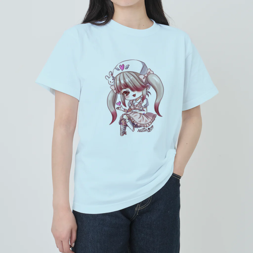 Heavenly Dropのピンクナースちゃん ヘビーウェイトTシャツ