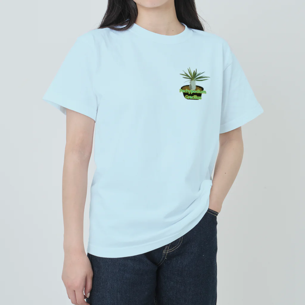 momoのPachypodium Gracilius ヘビーウェイトTシャツ