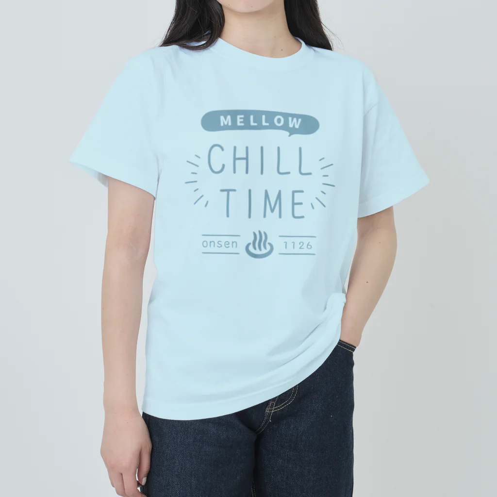 温泉グッズ@ブーさんとキリンの生活のCHILL TIME ヘビーウェイトTシャツ