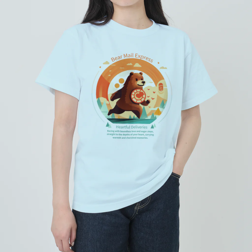 Yaya-rrのクマメール便 Heavyweight T-Shirt