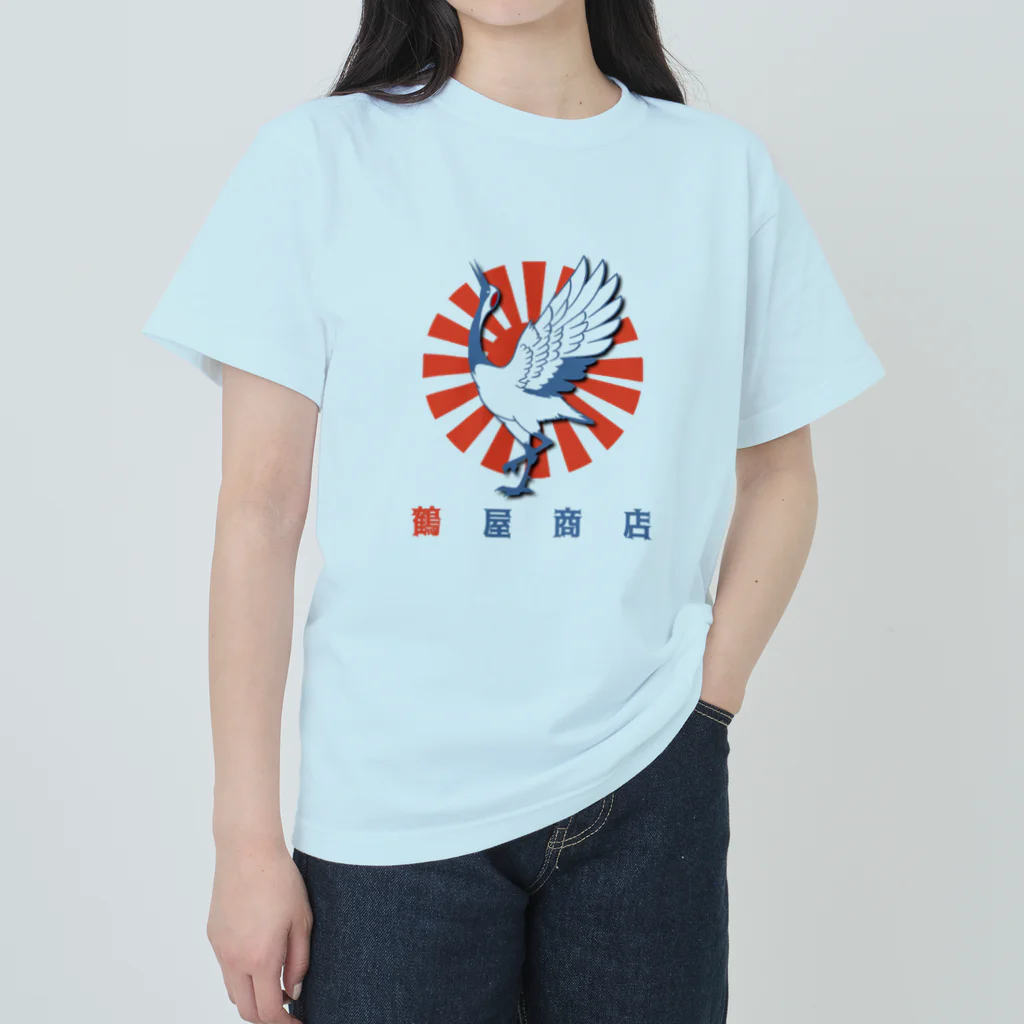 鶴屋商店の【鶴屋商店】日章鶴 ヘビーウェイトTシャツ