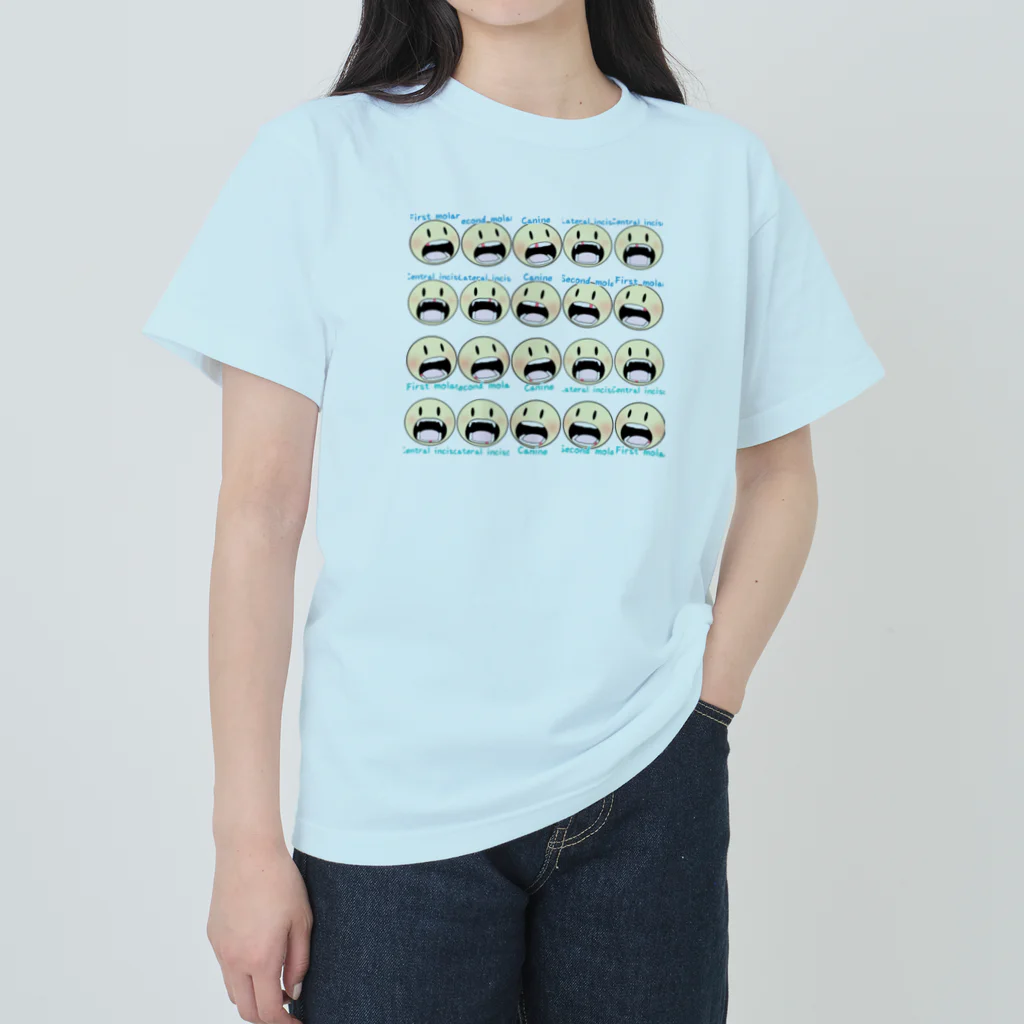 Osoro DesignのCherish family memories（Baby teeth） Heavyweight T-Shirt
