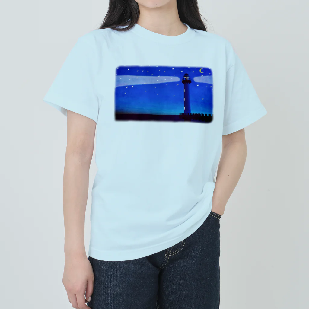 2D&3D「H.S」Storeの灯台 ヘビーウェイトTシャツ