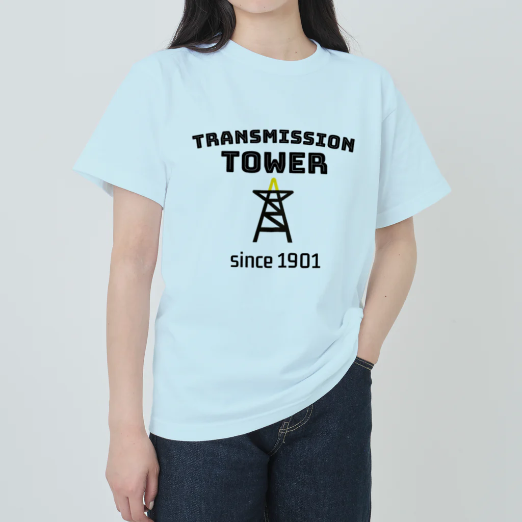 ダムダムのTRANSMISSION TOWER📣 ヘビーウェイトTシャツ