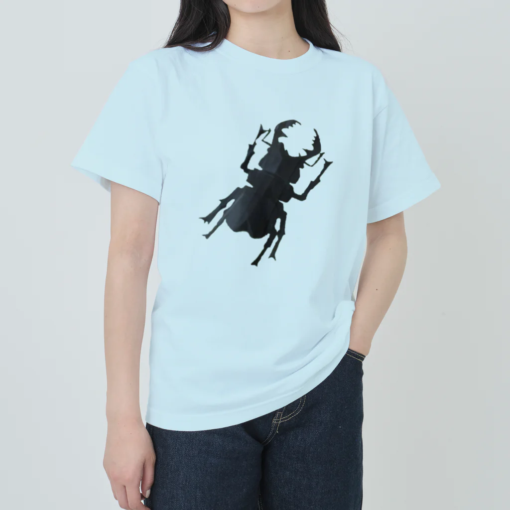 心の森ミュージアム　遊童館の色紙クワガタ Heavyweight T-Shirt