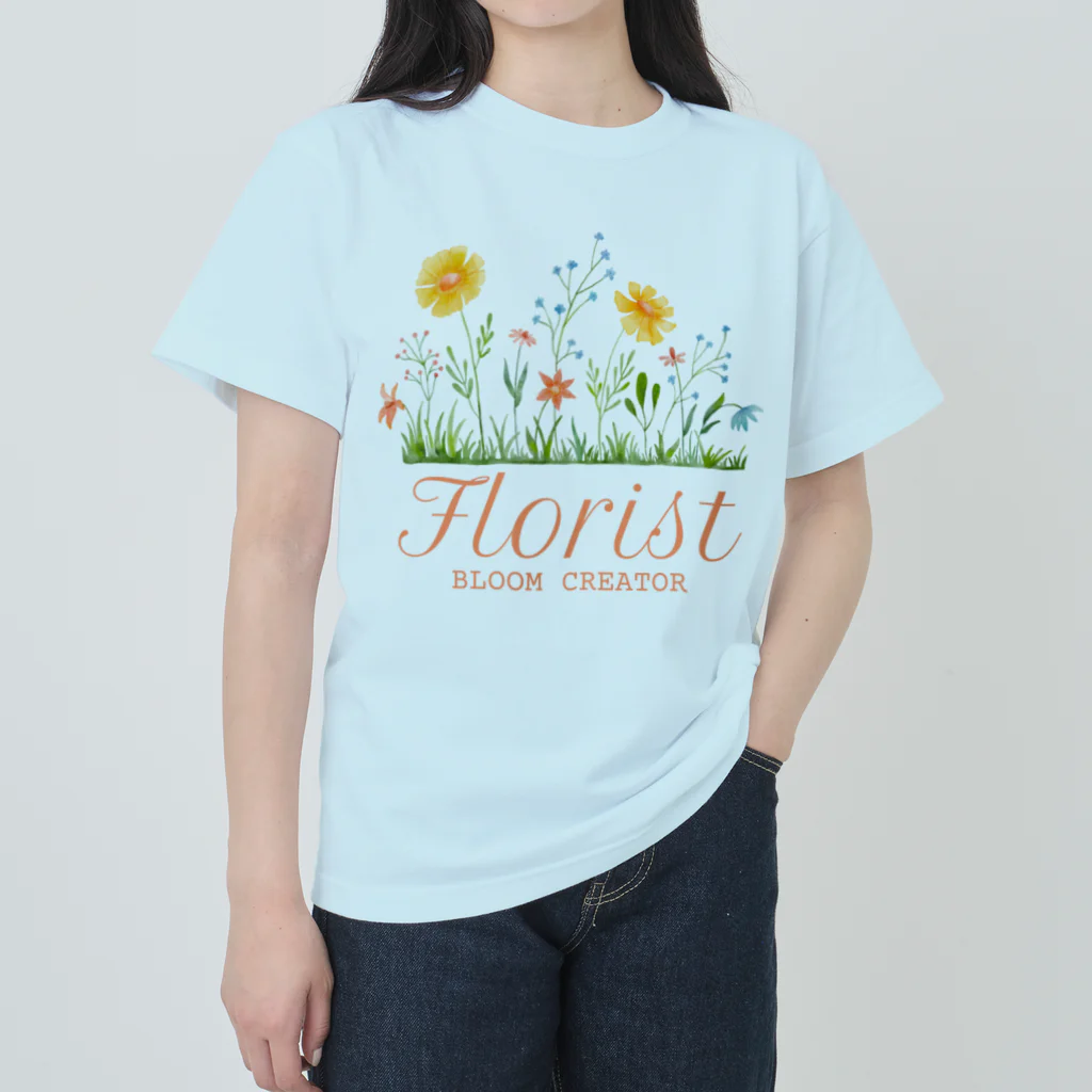 chataro123の花屋(Florist: Bloom Creator) ヘビーウェイトTシャツ