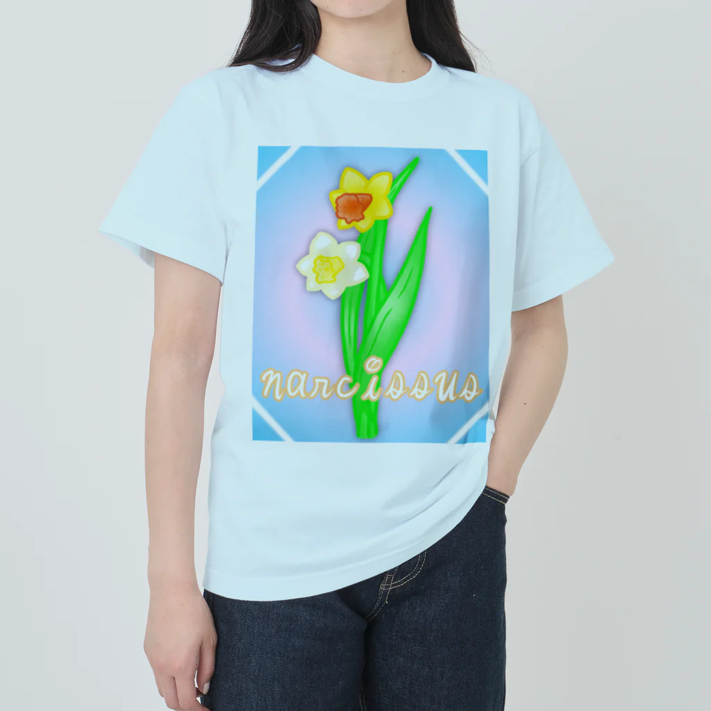 Lily bird（リリーバード）のnarcissus 水仙 ヘビーウェイトTシャツ