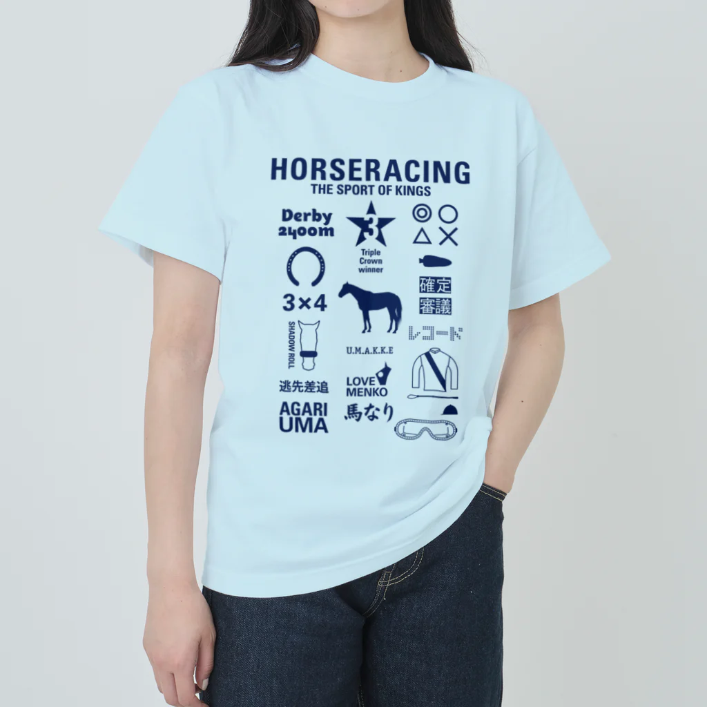 KAWAGOE GRAPHICSのHORSERACING GRAPHICS 紺 ヘビーウェイトTシャツ