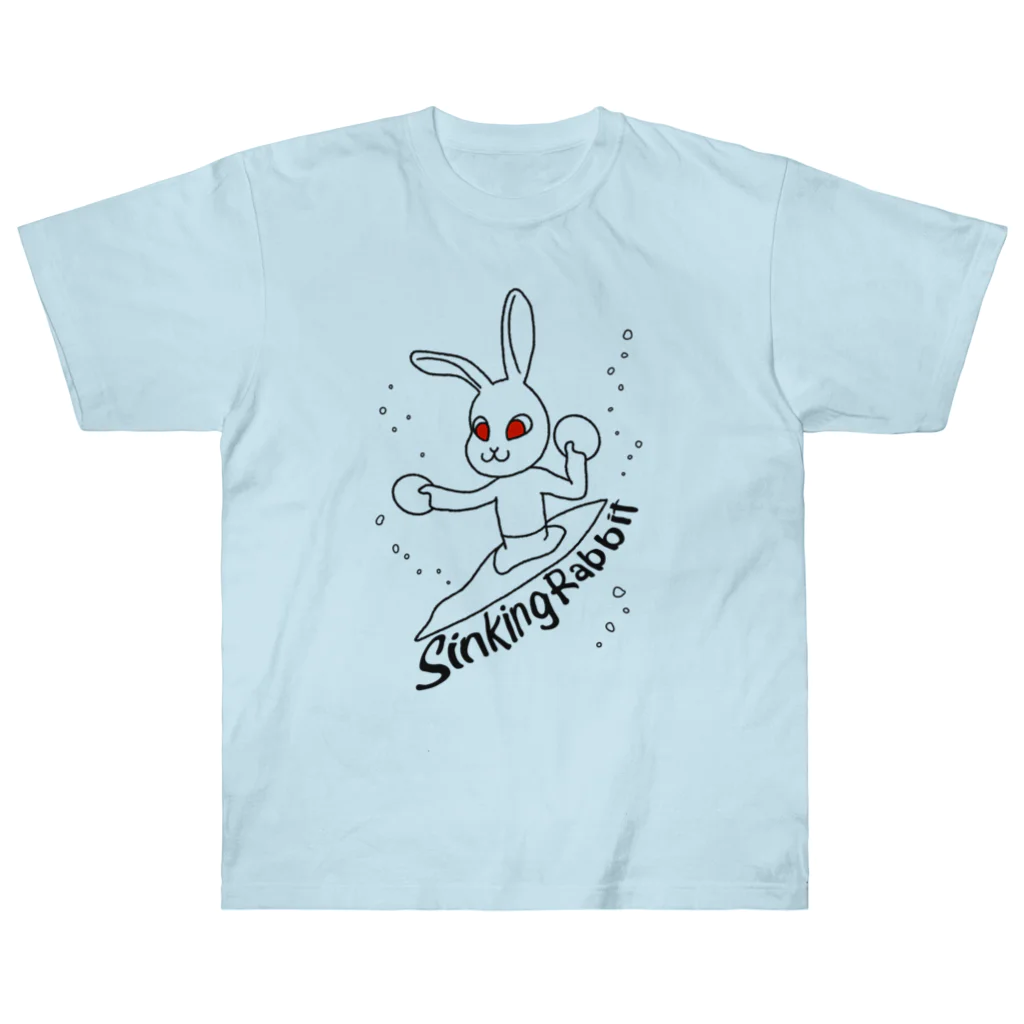 deepsterのSinkingRabbit ヘビーウェイトTシャツ