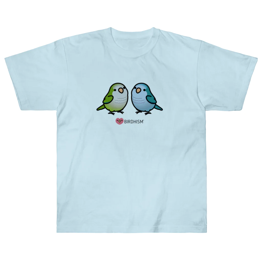 Cody the LovebirdのChubby Bird 仲良しオキナインコ ヘビーウェイトTシャツ