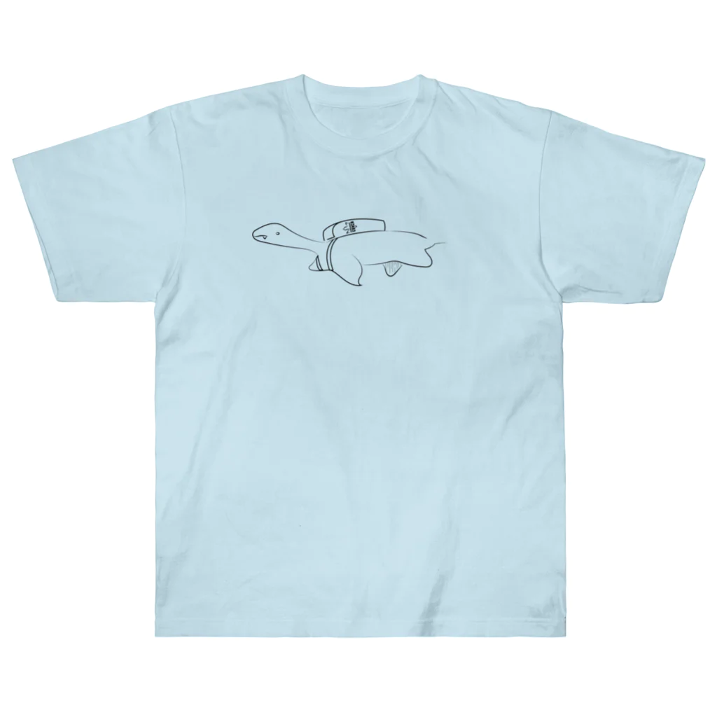 Owl and Potato Creationのエラスモサウルス 子供 ジュラシックランチ Heavyweight T-Shirt