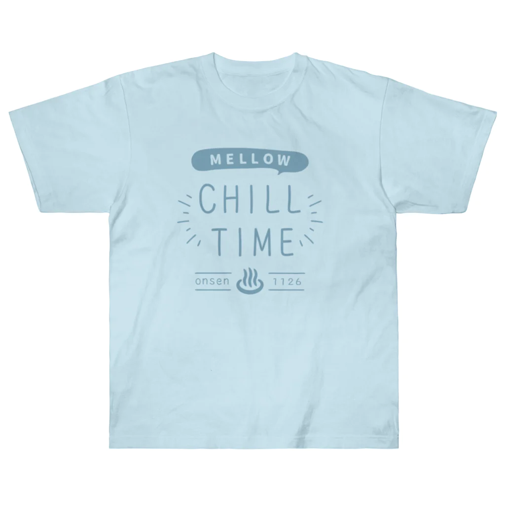 温泉グッズ@ブーさんとキリンの生活のCHILL TIME ヘビーウェイトTシャツ