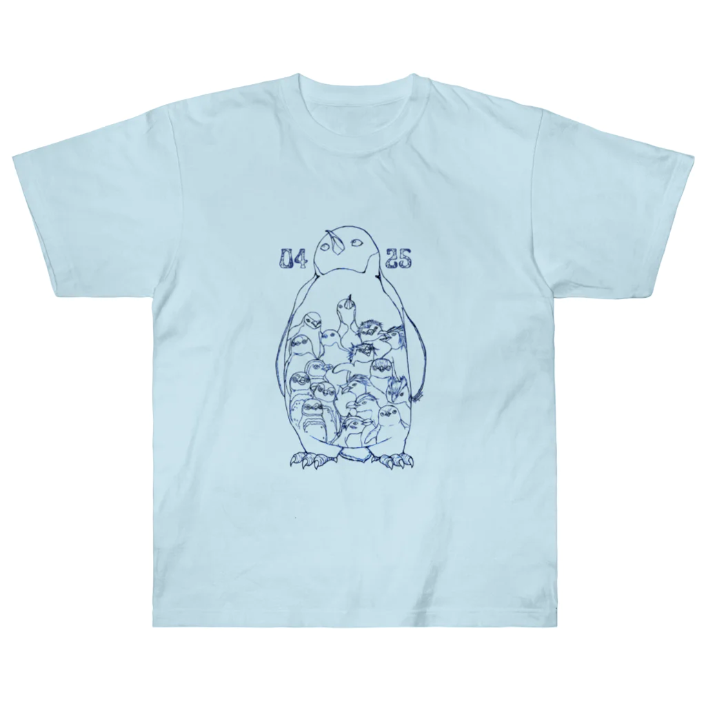 ヤママユ(ヤママユ・ペンギイナ)の0425-18 Penguins of the World- ヘビーウェイトTシャツ
