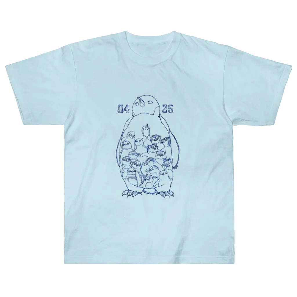 ヤママユ(ヤママユ・ペンギイナ)の0425-18 Penguins of the World- Heavyweight T-Shirt