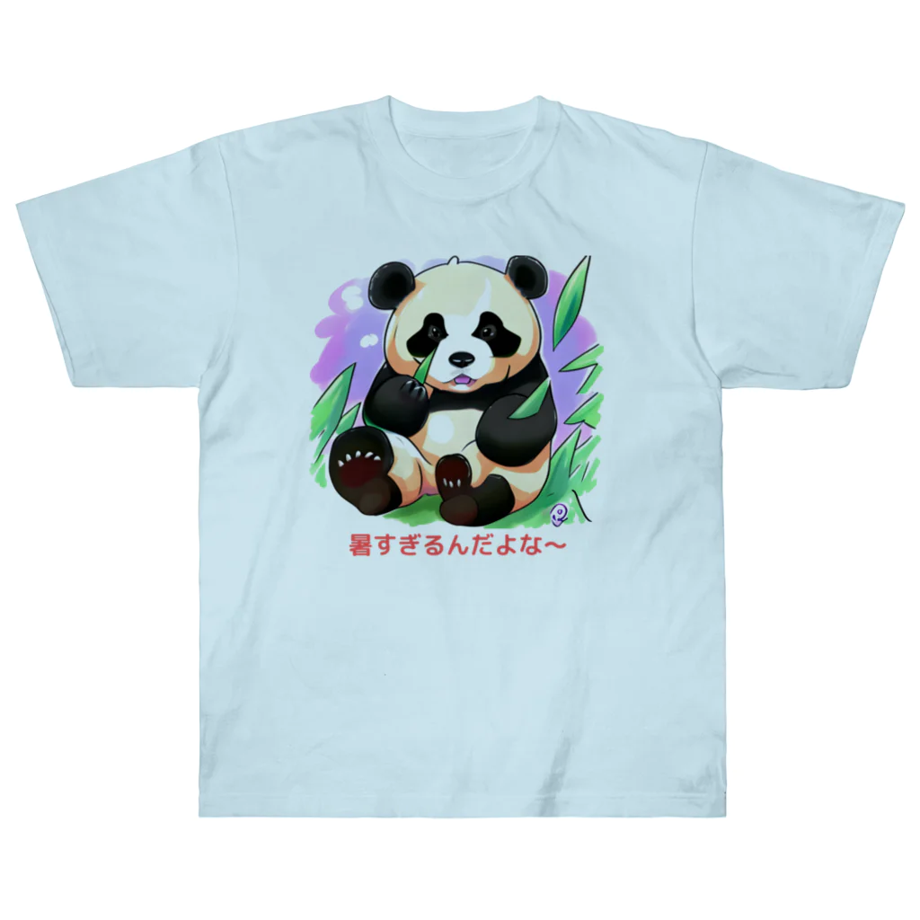 Magokoroの暑すぎるパンダ Heavyweight T-Shirt