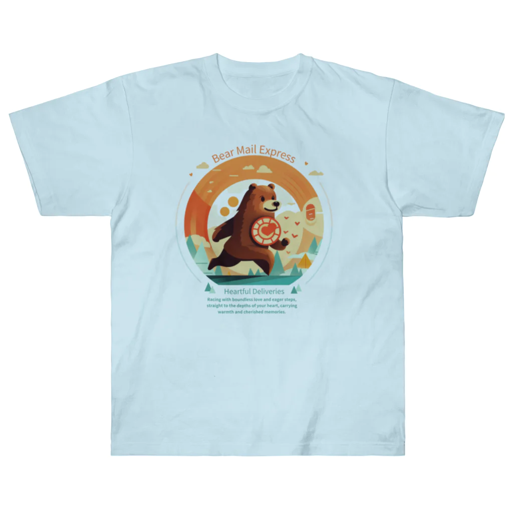 Yaya-rrのクマメール便 Heavyweight T-Shirt