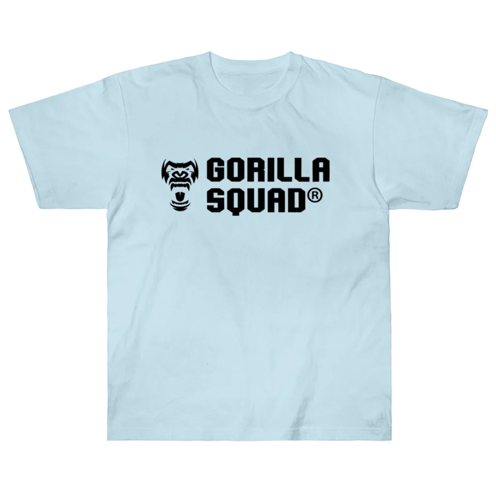 GORILLA SQUAD 公式ノベルティショップのGORILLA SQUAD ロゴ黒 ヘビーウェイトTシャツ