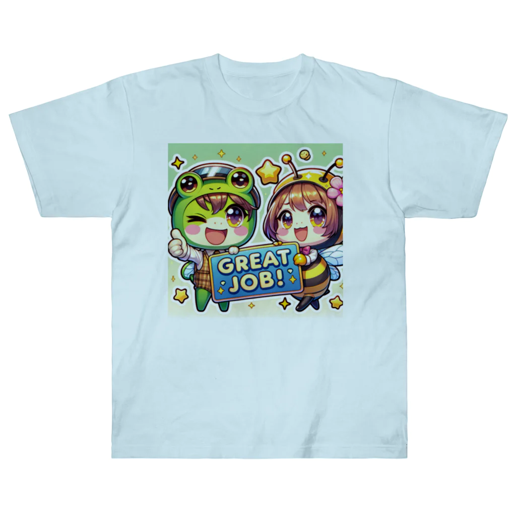 Pyon ＆ Bunのgreat job ヘビーウェイトTシャツ