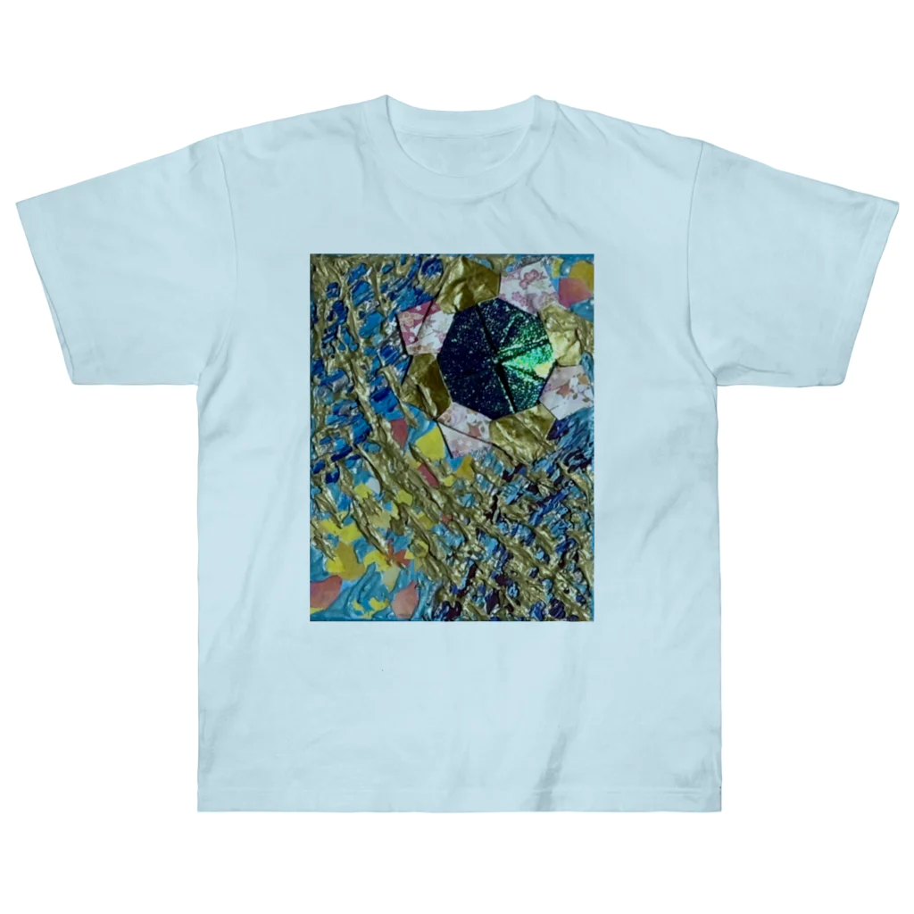 T.A.G テクスチャーアート 立体感 質感 カラフル 色彩 色合い 抽象 アブストラクト パワー エネルギー 波動 絶望 kawaiiのResonance Heavyweight T-Shirt