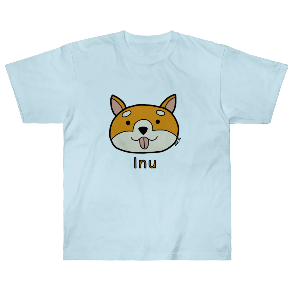 MrKShirtsのInu (犬) 色デザイン ヘビーウェイトTシャツ