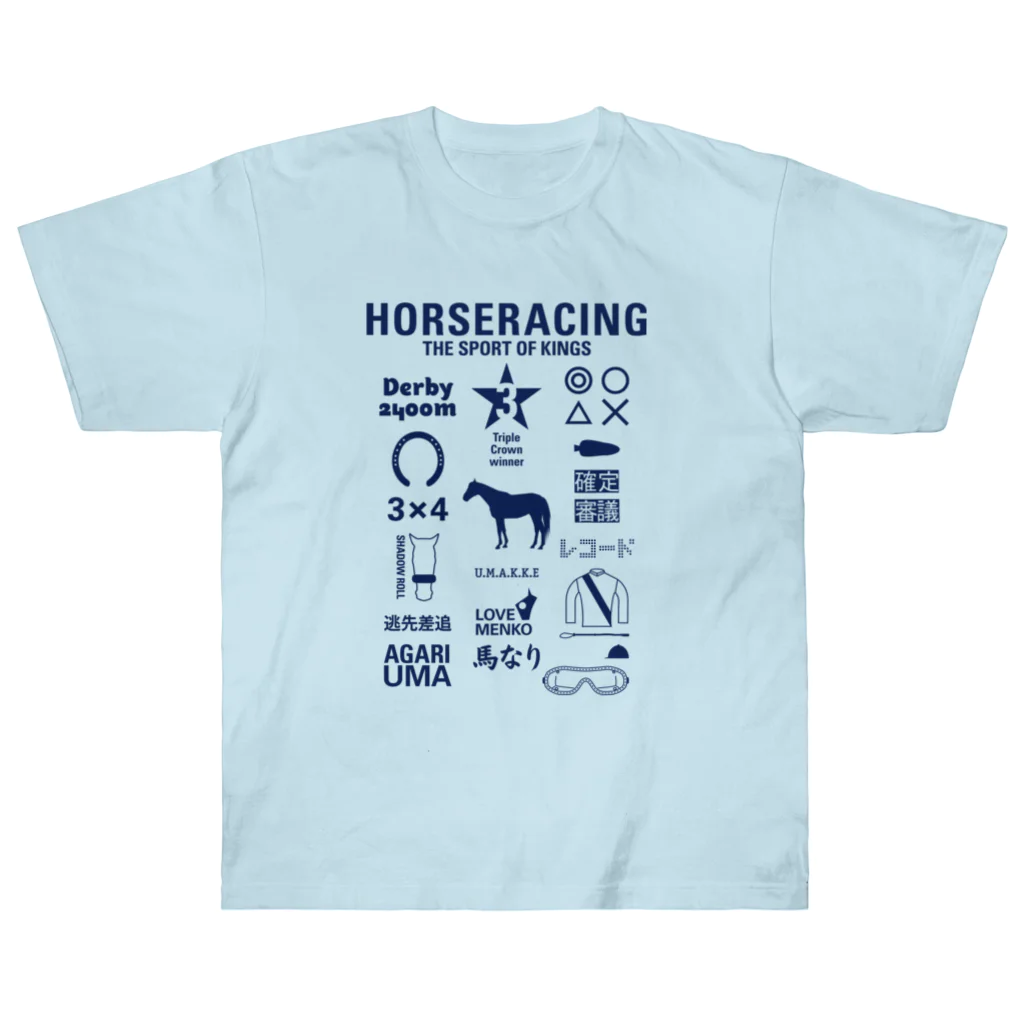 KAWAGOE GRAPHICSのHORSERACING GRAPHICS 紺 ヘビーウェイトTシャツ