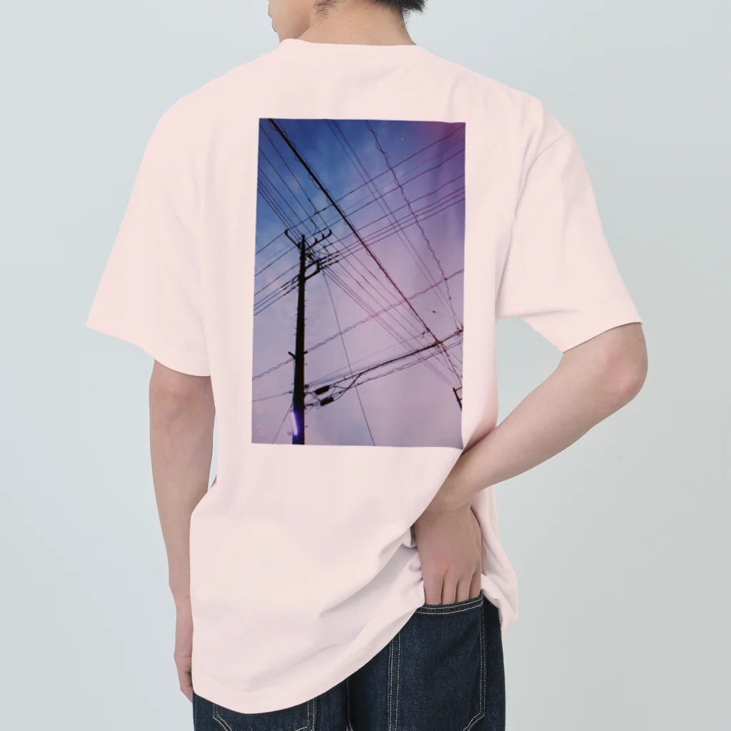 サトーのショップのいい感じの電線 Heavyweight T-Shirt