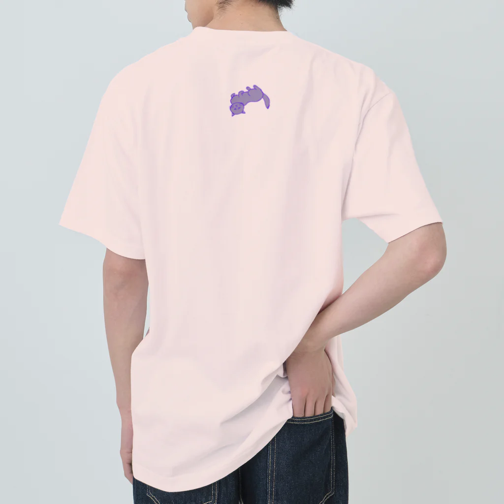 虹色猫工房(クロミツ)のなでろや猫 Heavyweight T-Shirt