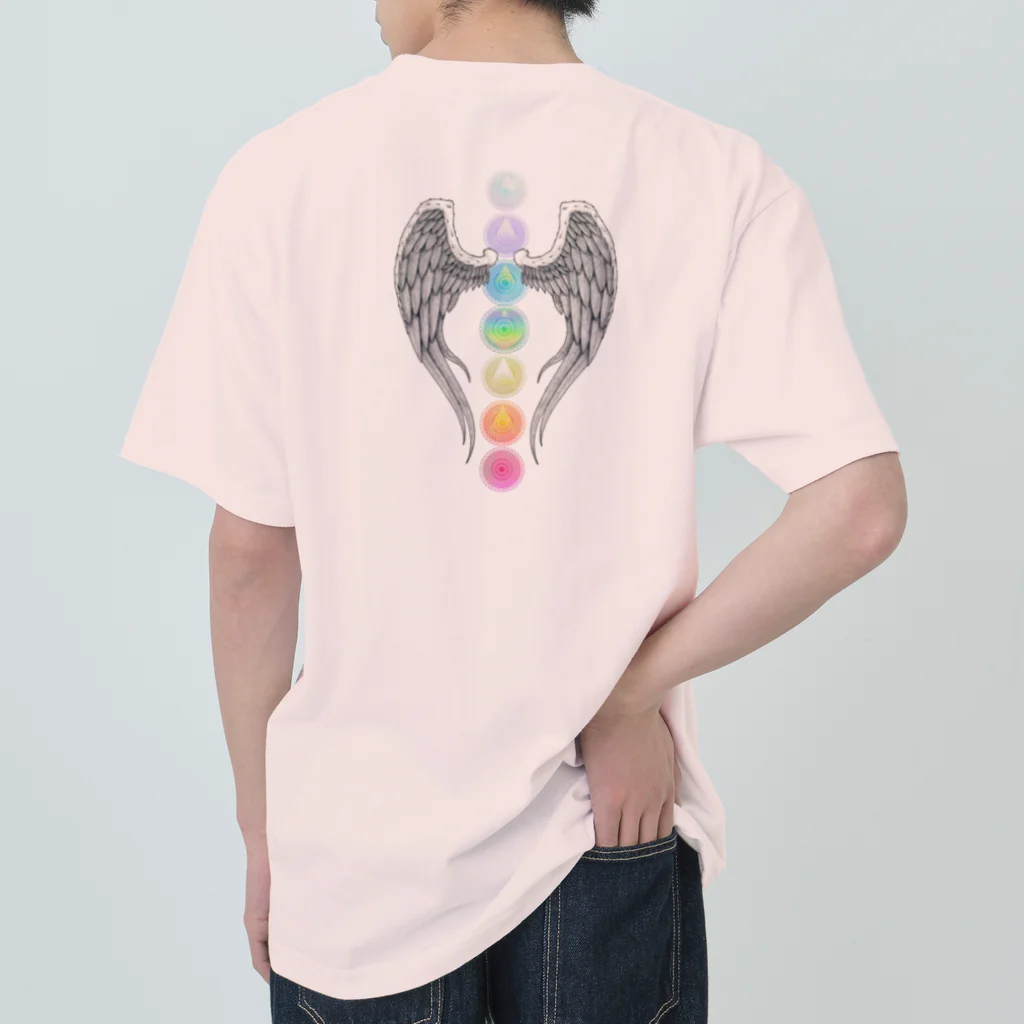 💖宇宙整体♪🌈♪こころからだチャンネル♪💖のA sophisticated mind and body Heavyweight T-Shirt