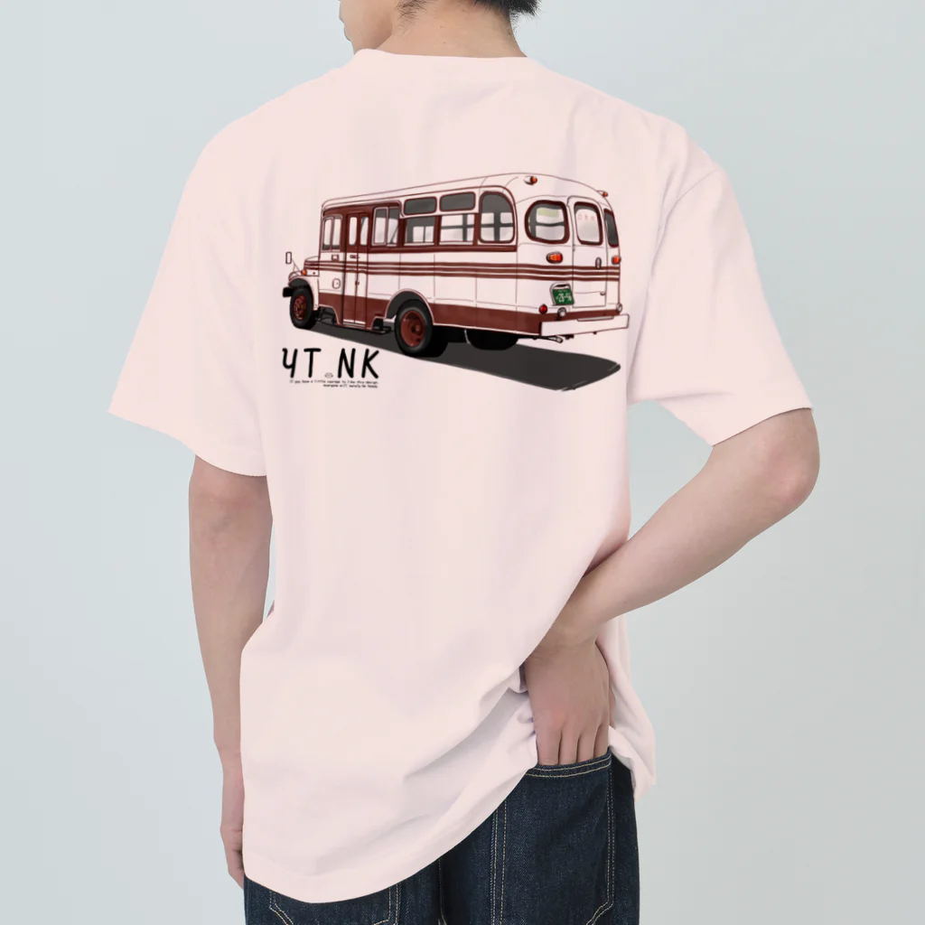 YUTANEKO公式ショップのボンネットバス Heavyweight T-Shirt