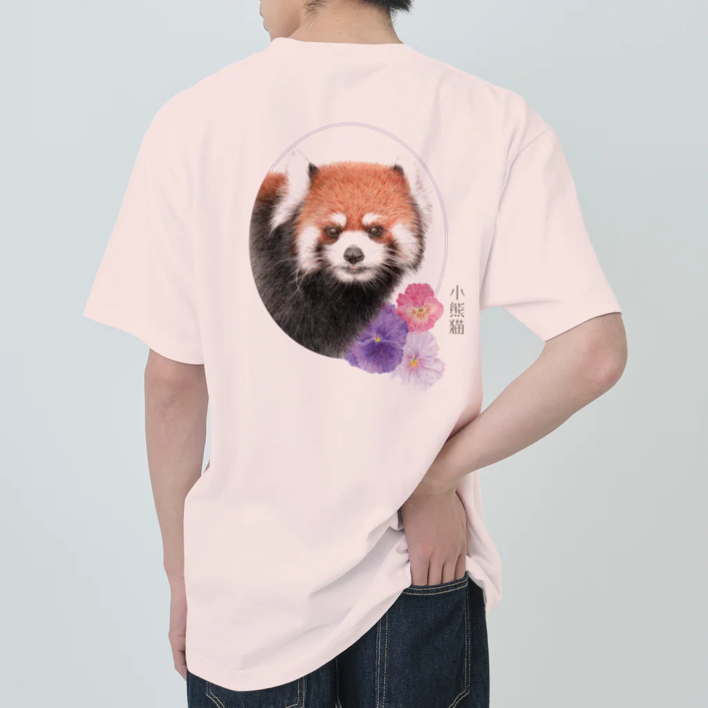 rokoの小熊猫（レッサーパンダ） ヘビーウェイトTシャツ