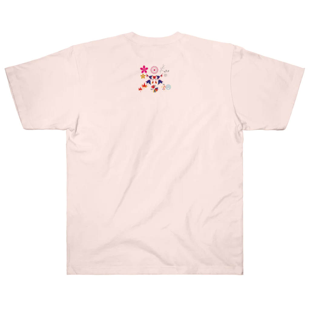 SOKICHISAITOのMOTOREDFLOWER #SKkulLL001 #FrontPrint Heavyweight T-Shirt
