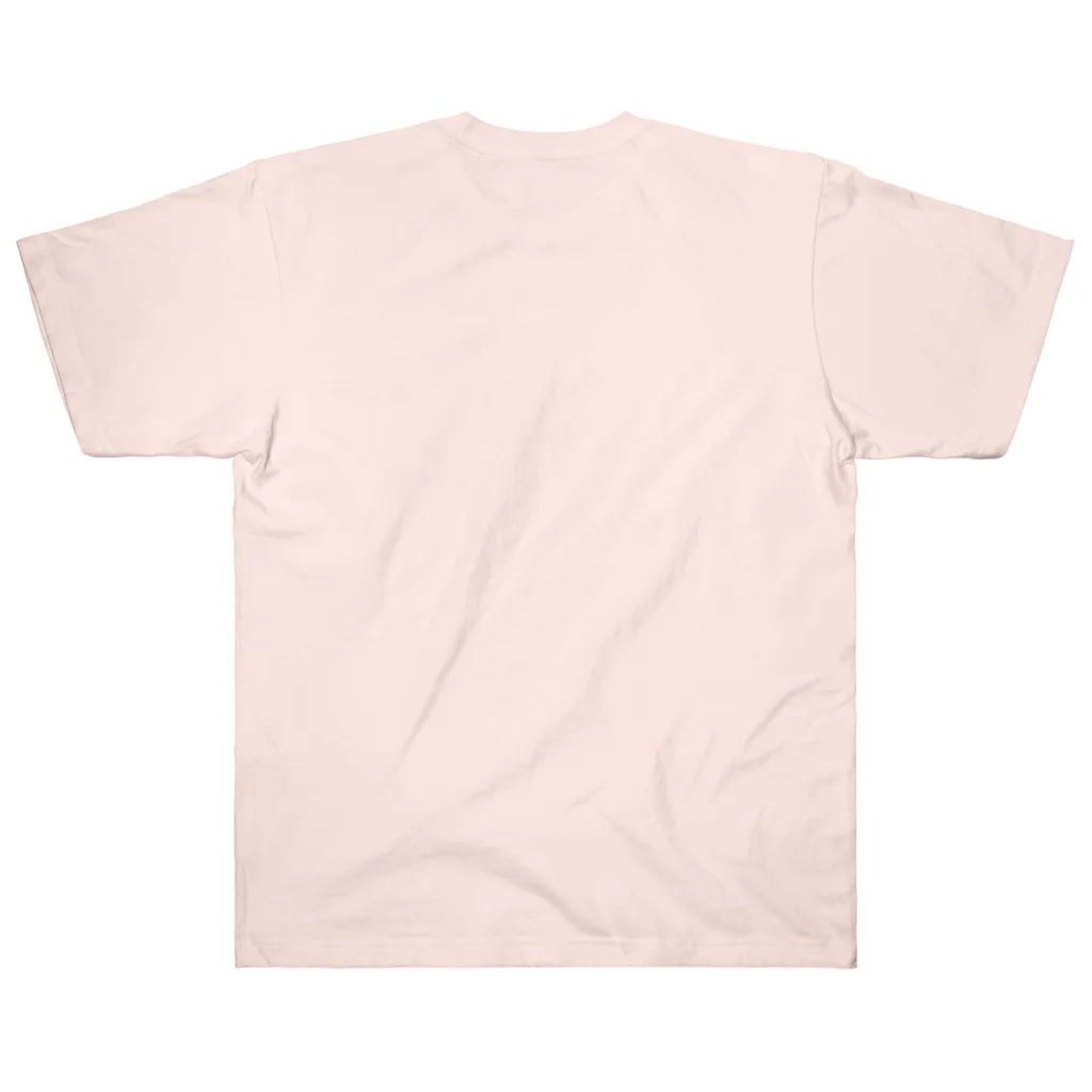 旅猫王子れぉにゃん👑😼公式(レイラ・ゆーし。)の(ピンクロゴ)顔だけ☆れぉにゃん ヘビーウェイトTシャツ