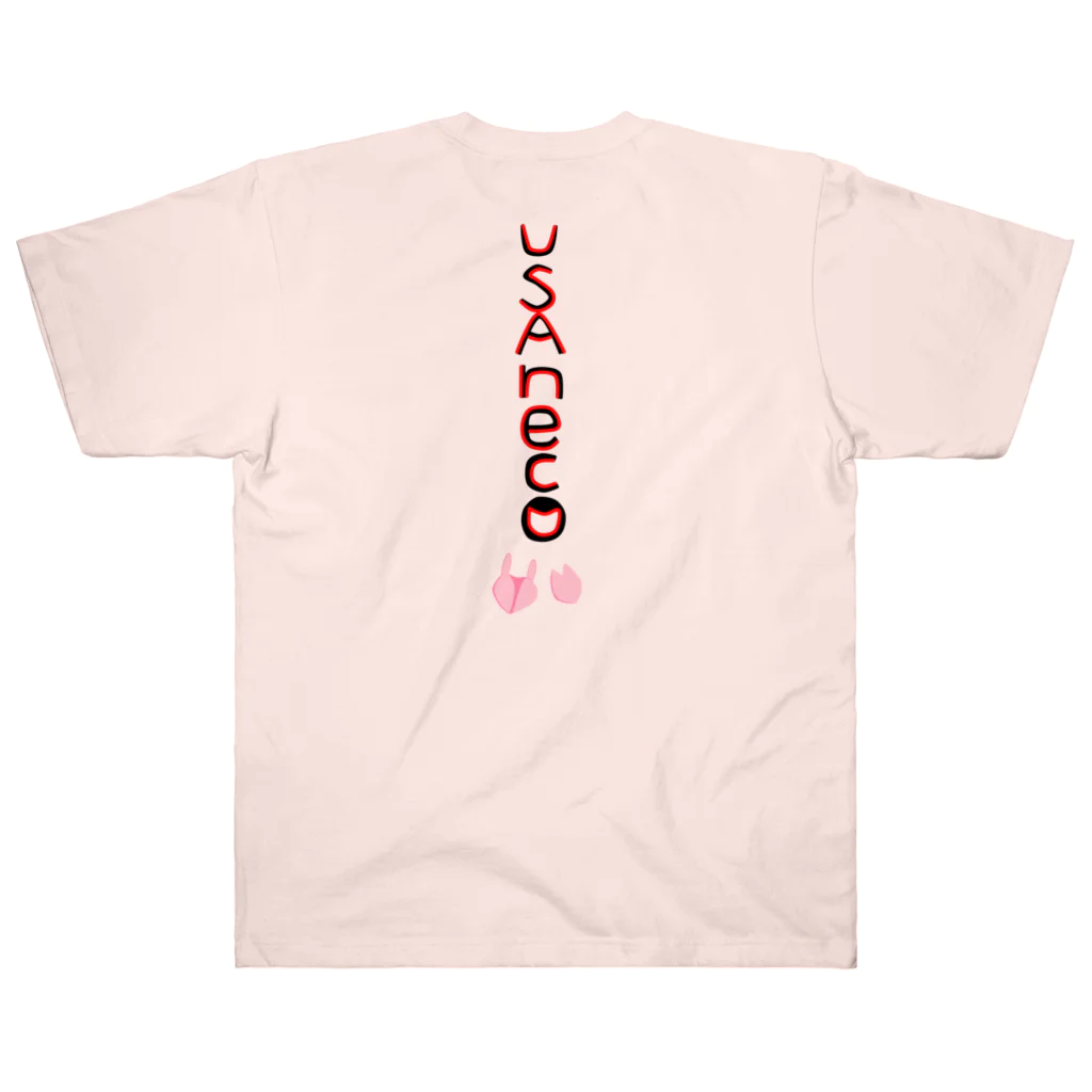 ウサネコ38のUSAneko  Cherry blossom ヘビーウェイトTシャツ