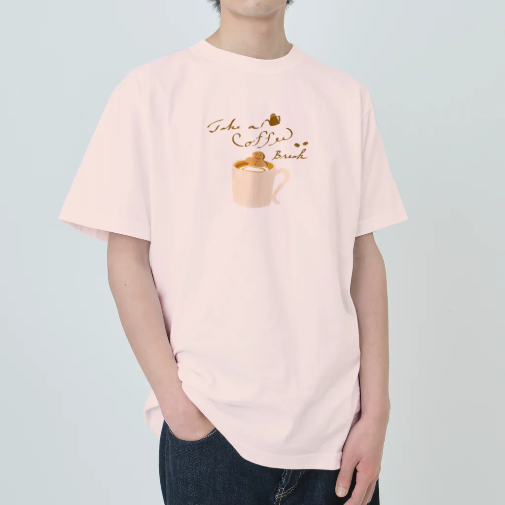 kiki25のcoffee time （コーヒータイム） ヘビーウェイトTシャツ