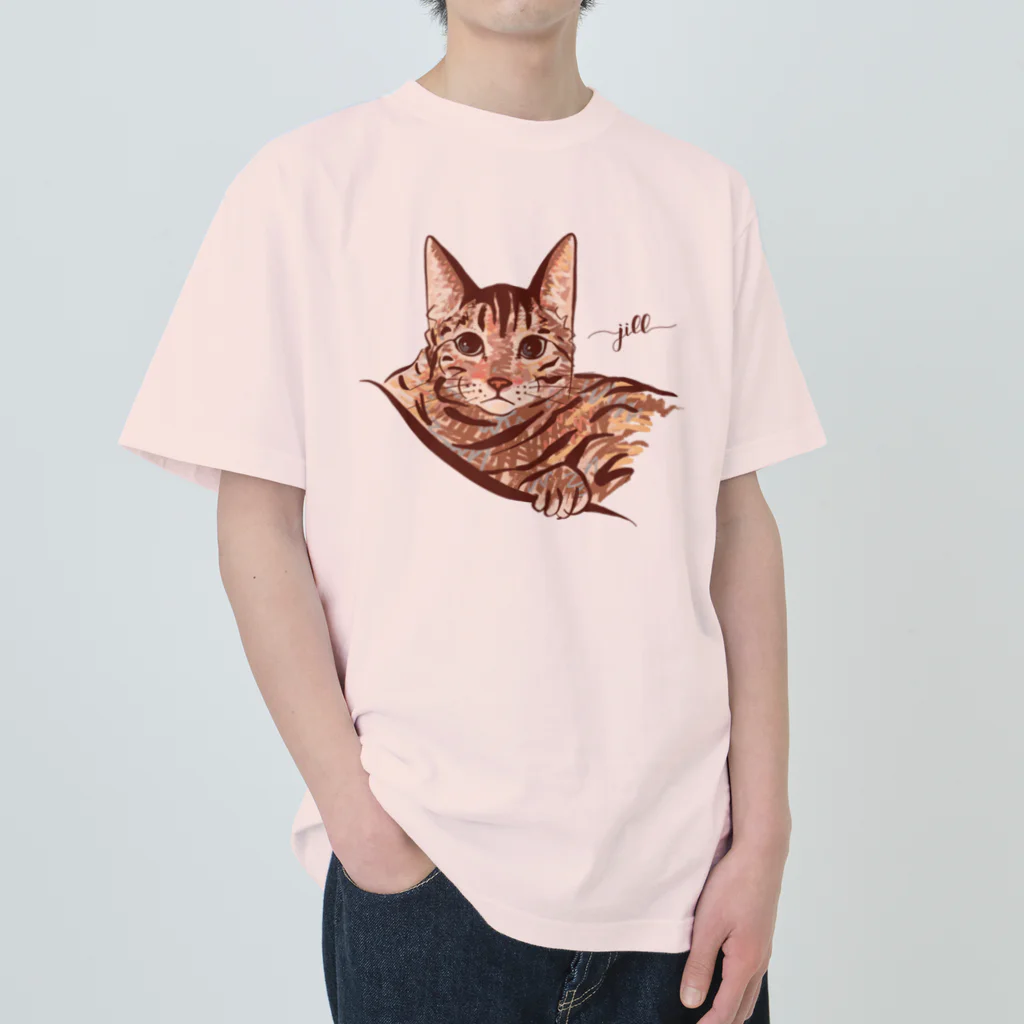 N-huluのベンガル猫のジルちゃん Heavyweight T-Shirt