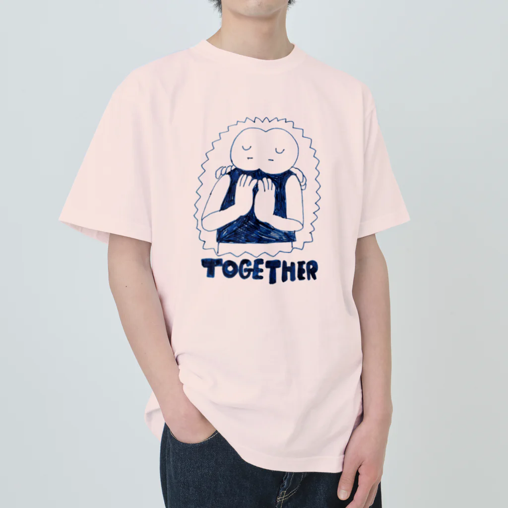 ぴゅるりんこよしだ。のTOGETHER ヘビーウェイトTシャツ