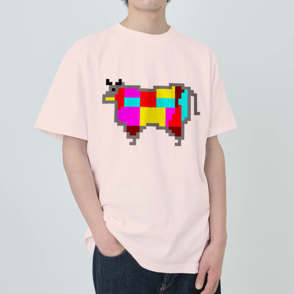 サトオの牛肉 部位 ドット絵 Heavyweight T-Shirt