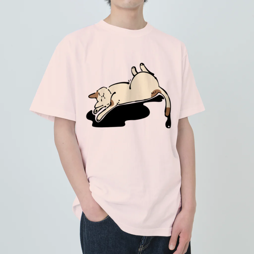 Gecko-yaのゆるいねこ Heavyweight T-Shirt