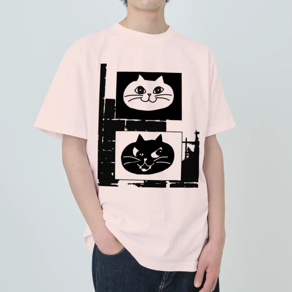 khakie shopの白まる　黒まる Heavyweight T-Shirt