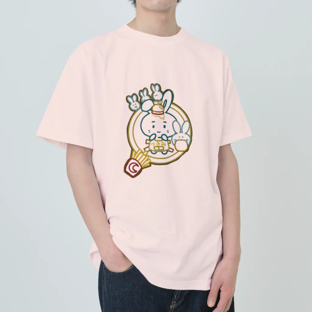 はるもちの月見うさぎ店長 Heavyweight T-Shirt