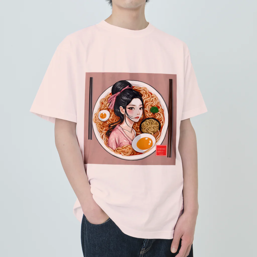 KIMONO GIRLS（キモノ ガールズ）のKIMONO GIRLS 華 ramen ヘビーウェイトTシャツ