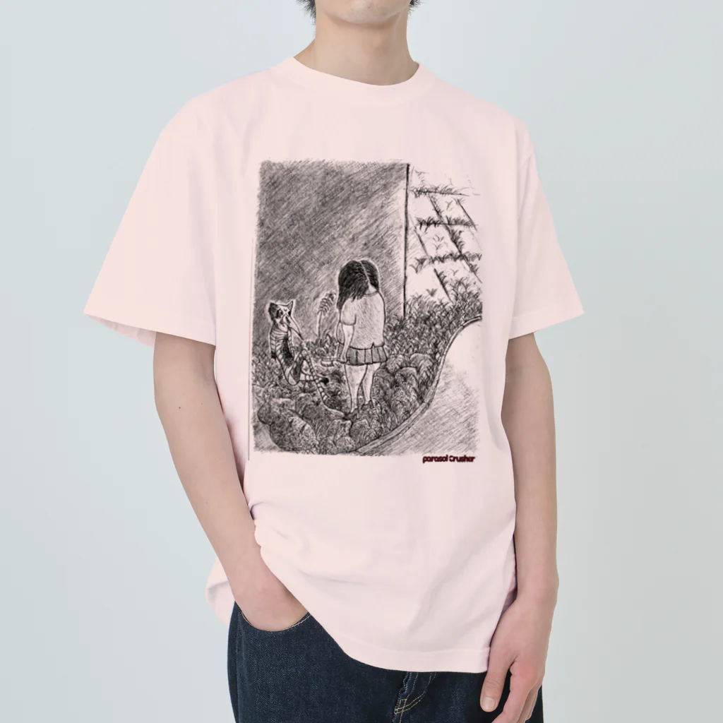 Parasol Crusherの歯医者の刑 (黒) ヘビーウェイトTシャツ