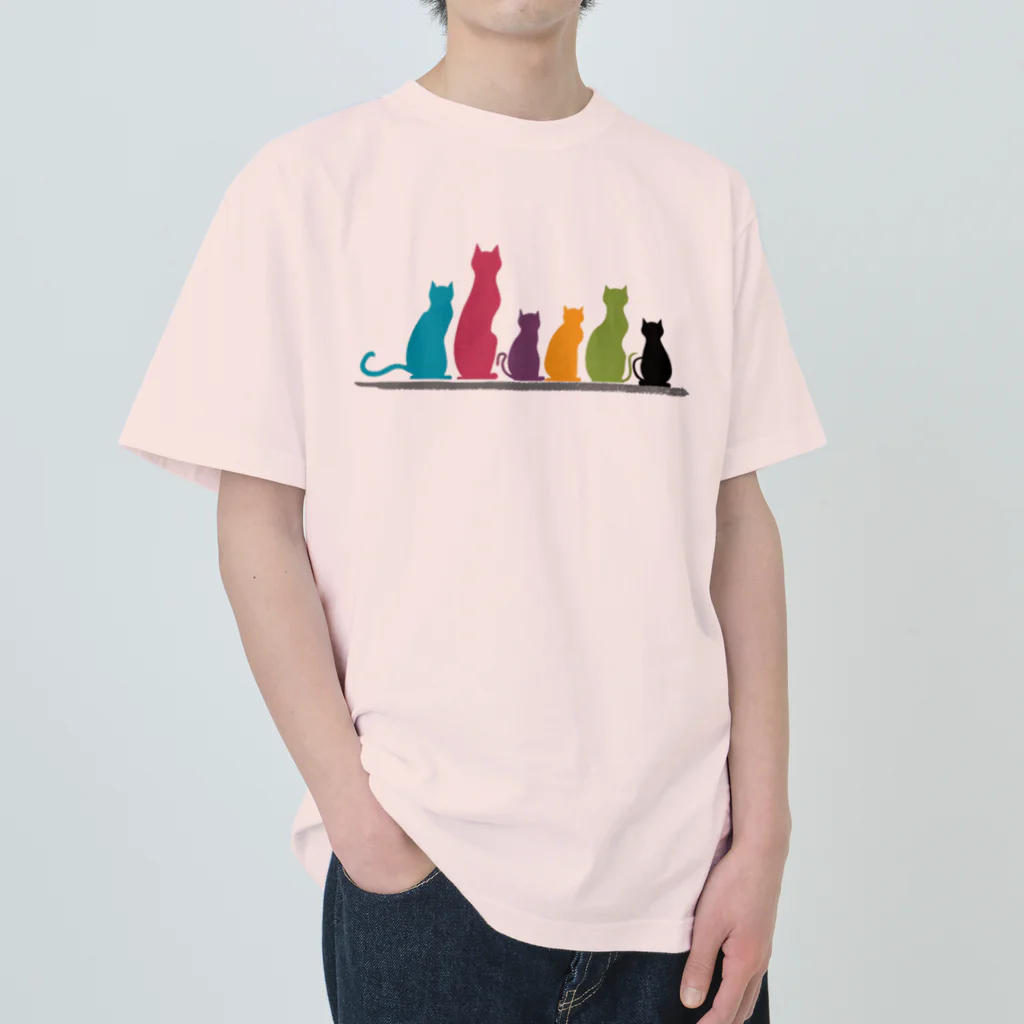 きら星の猫えんぴつ Heavyweight T-Shirt