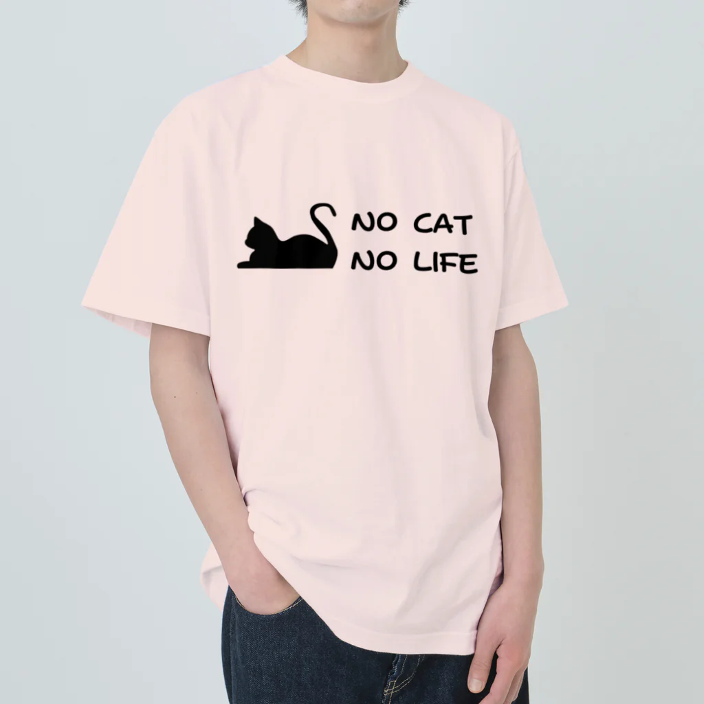 きら星のNO CAT NO LIFE ヘビーウェイトTシャツ