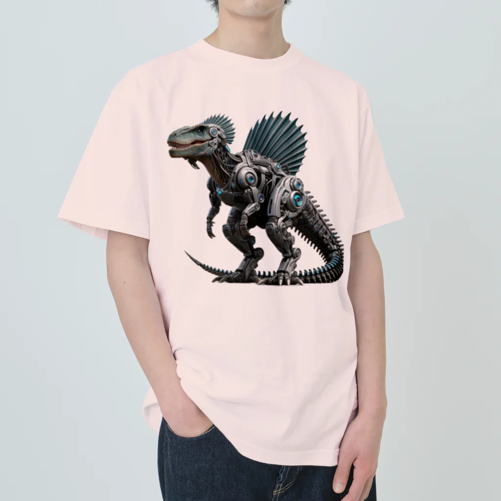 Melkingのメカスピノサウルス ヘビーウェイトTシャツ