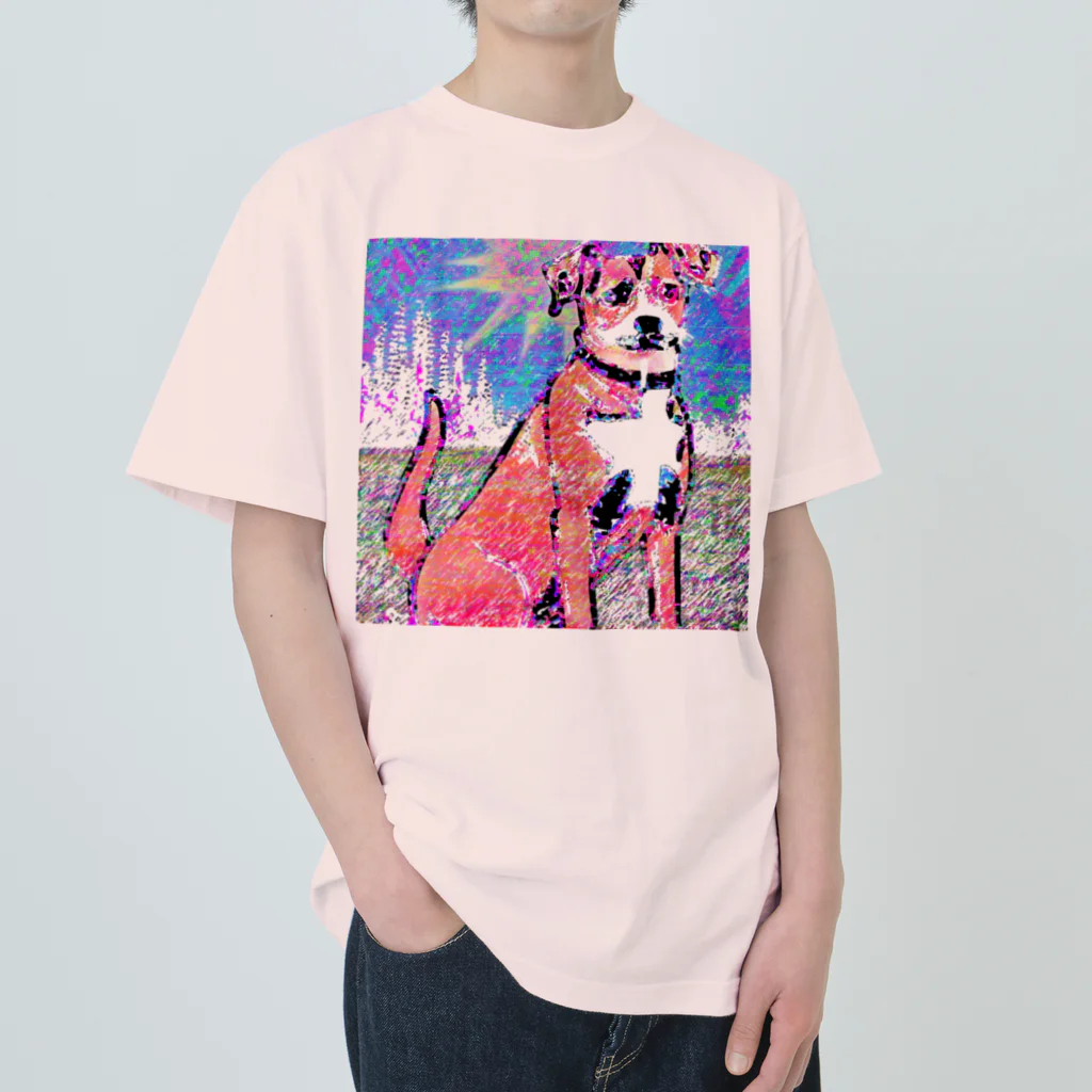 水草のPOPなDOG ヘビーウェイトTシャツ